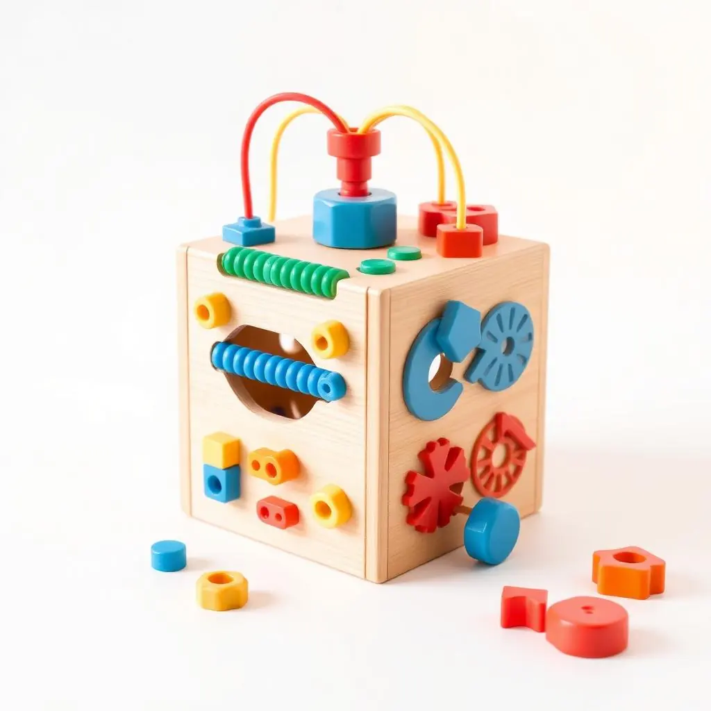 Wooden Activity Cube