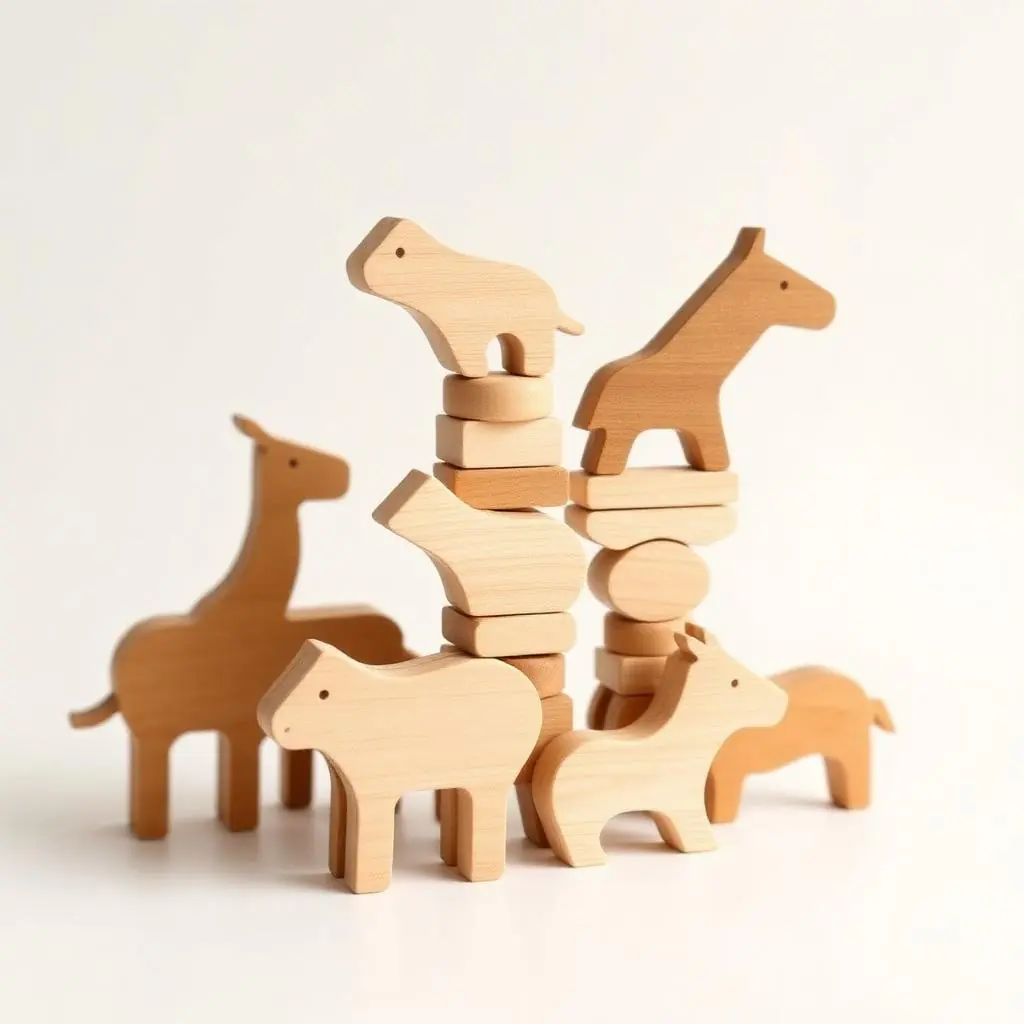 Wooden Animal Stacking Set