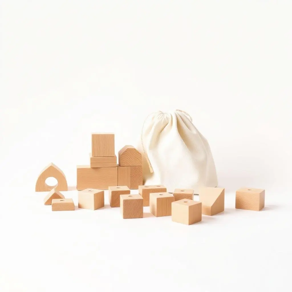 Wooden Building Blocks Set