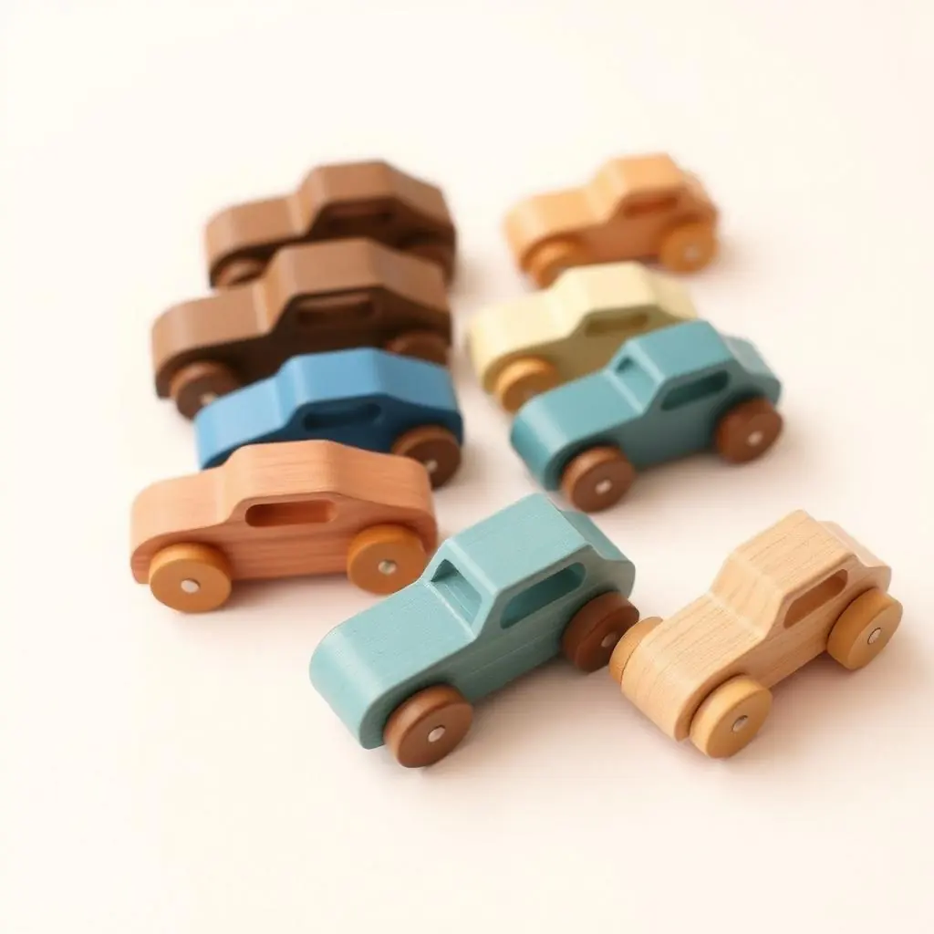 Wooden Toy Car Set